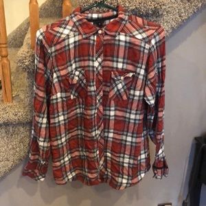 Torrid Plaid button up shirt